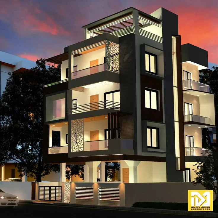 Immeuble d'appartements moderne