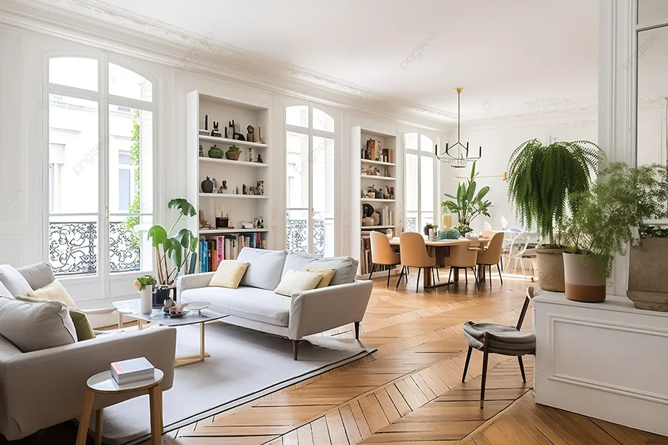 Immeuble résidentiel avec balcons en verre